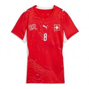 Schweiz Remo Freuler #8 Hjemmebanetrøje Dame VM 2026 Kortærmet